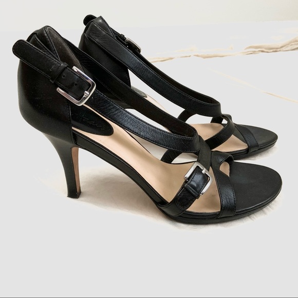 Cole Haan Strappy Leather Sandal Heels - Picture 3 of 10